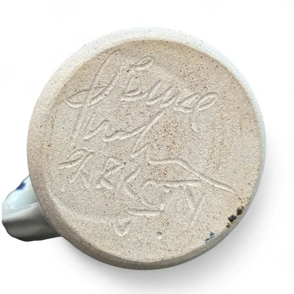 Bruce Larrabee Ceramic Large Mug Studio Pottery Hand Spun 70s - Picture 8 of 8